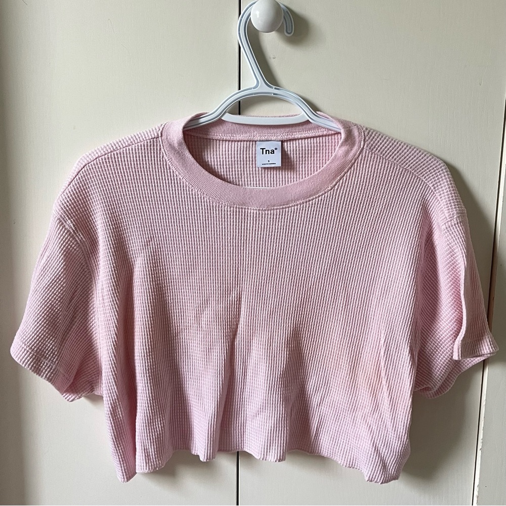 Aritzia TNA Terry Sweatfleece Perfect Raglan T-Shirt